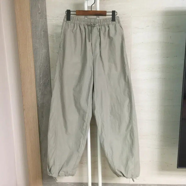 [BUNJANG] Facade Pattern Drawstring Layered Wide Pants XS / 파사드패턴 드로스트링 레이어드 와이드 팬츠 XS