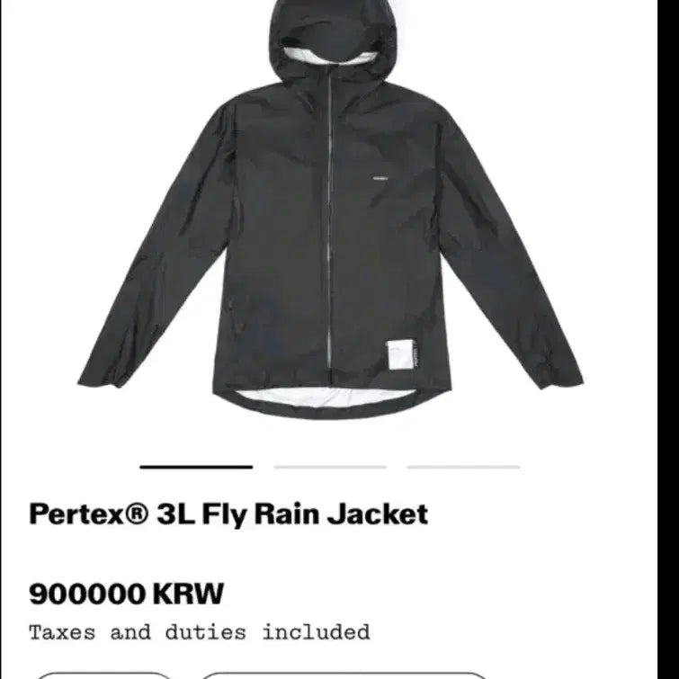 [BUNJANG] Satisfy Pertex 3L Fly Rain Jacket / [S]새티스파이 Pertex 3L Fly Rain Jacket 레인 자켓