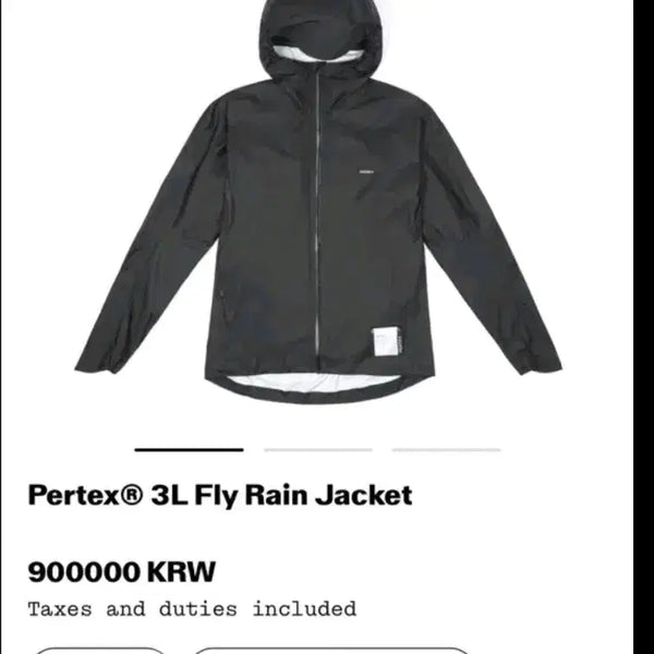 [BUNJANG] Satisfy Pertex 3L Fly Rain Jacket / [S]새티스파이 Pertex 3L Fly Rain Jacket 레인 자켓