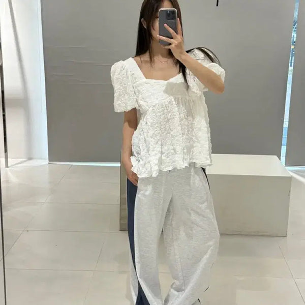 [BUNJANG] Dresong White Blouse / 드레송 블라우스
