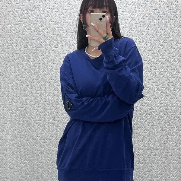 [BUNJANG] CP Company Vintage Retro Punk Lens-Applique Sweatshirt 110 C13501 / 씨피컴퍼니 빈티지 레트로 스트릿 펑크 렌즈와펜 맨투맨 110 C13501