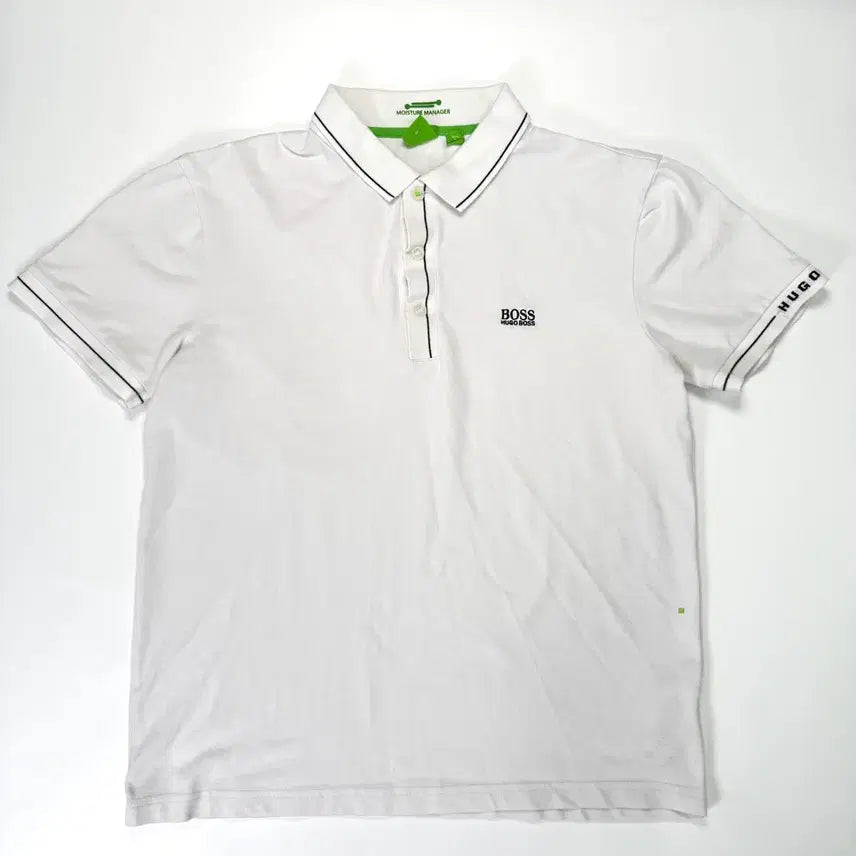 [BUNJANG] Hugo Boss Green Label Paule Slim Fit Pique Short Sleeve Polo Shirt / [M] 휴고보스 그린라벨 50277329 소매로고 피케 반팔티 정품