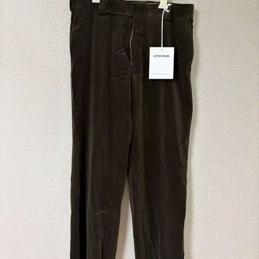 [BUNJANG] Kaptain Sunshine Corduroy D Slacks Brown / 캡틴 선샤인(Kaptain Sunshine) 코듀로이 D Slacks