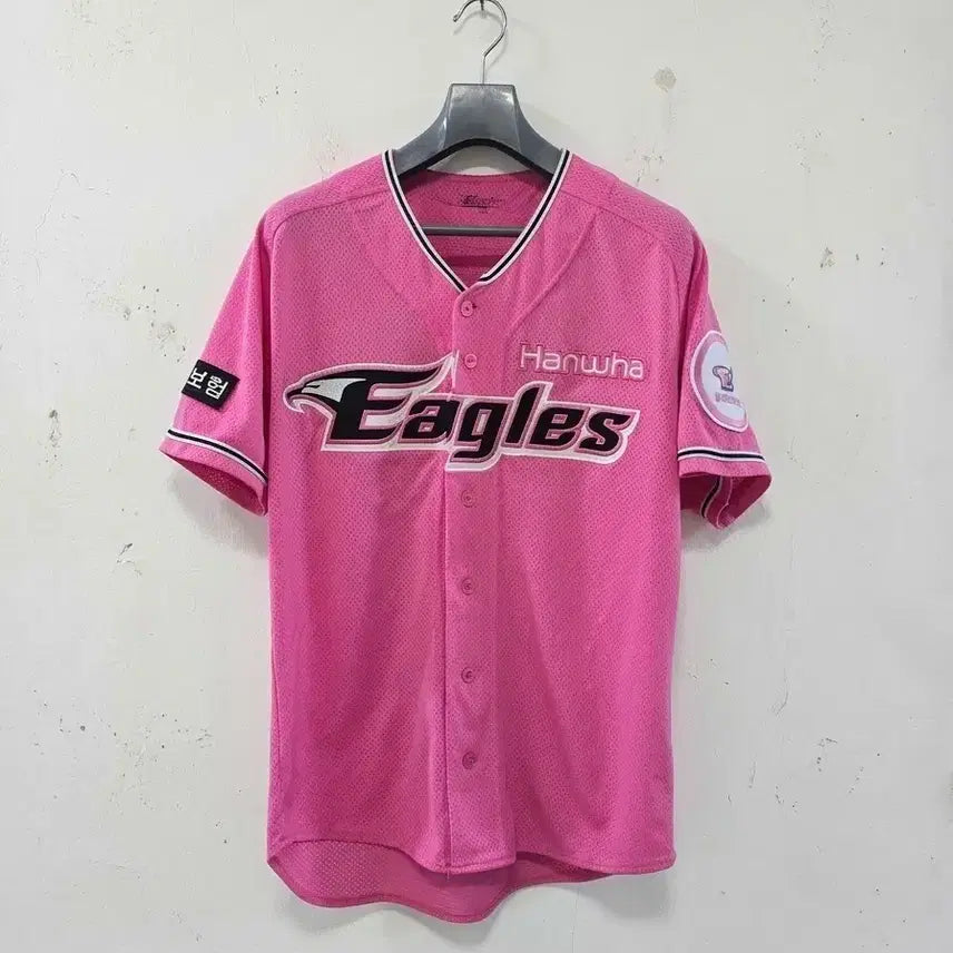 [BUNJANG] Hanwha Eagles #13 Pink Uniform Size 100 / 한화이글스 핑크 13번 유니폼 100