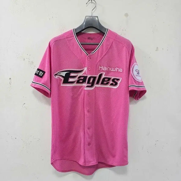 [BUNJANG] Hanwha Eagles #13 Pink Uniform Size 100 / 한화이글스 핑크 13번 유니폼 100