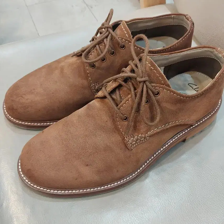 [BUNJANG] Clarks Arton Walk Brown Suede Derby Shoes Men's 255mm / 클락스  Arton Walk 브라운 스웨이드 더비 슈즈 남성 255mm택포 55,000원