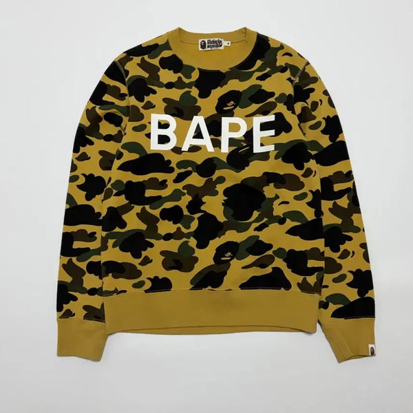 [BUNJANG] BAPE Camo Sweatshirt / 베이프 카모 맨투맨