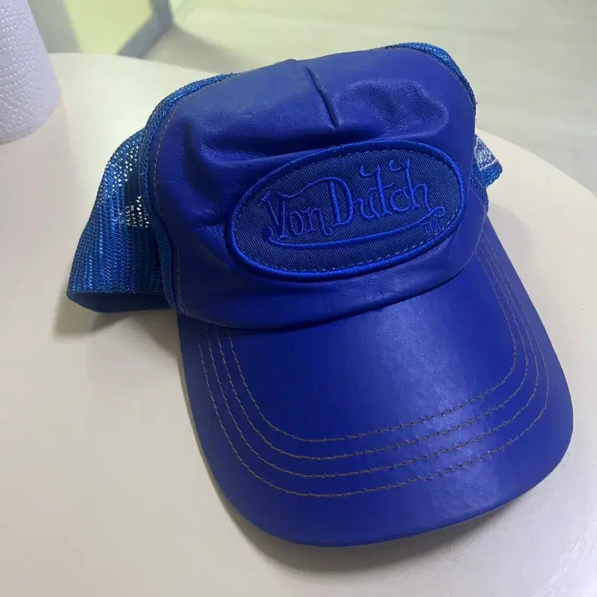 [BUNJANG] Von Dutch Leather Trucker Cap OS / 본더치 레더 트러커캡