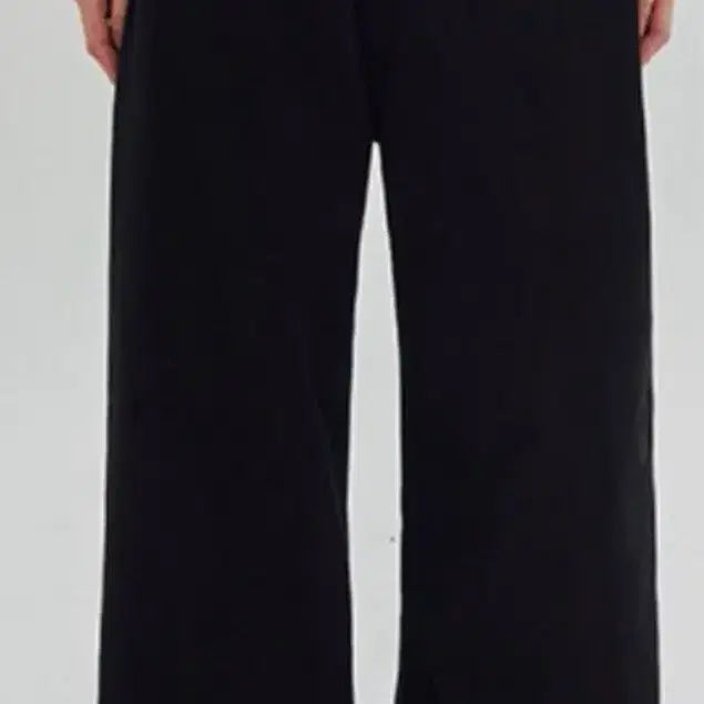 [BUNJANG] Zern Back Cross Button Oversized Wide Cotton Pants Black / 제른 백 크로스 버튼 오버핏 와이드 코튼 팬츠