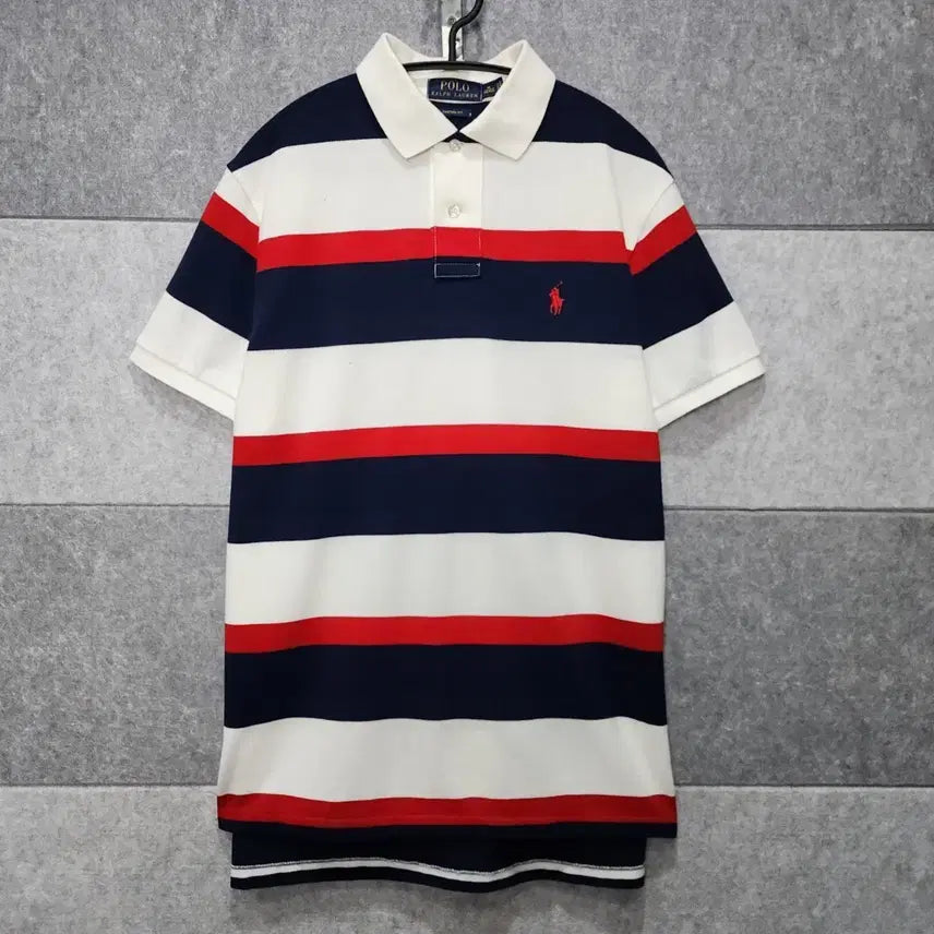 [BUNJANG] Polo Ralph Lauren Custom Fit Men's Short Sleeve Polo Shirt / 폴로 랄프로렌 커스텀핏 남성 반팔 카라티 (사이즈 M/95~100)