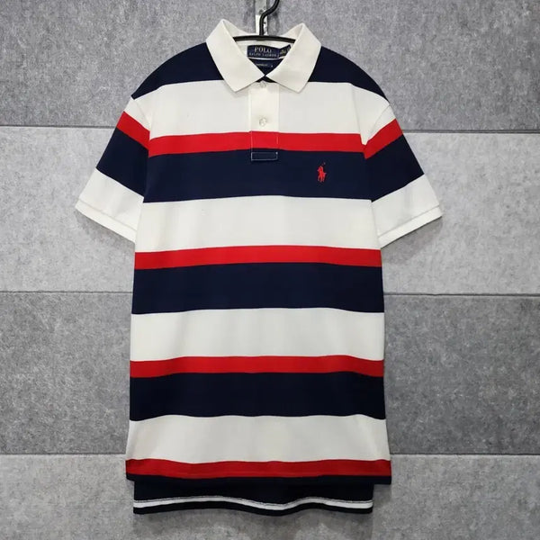 [BUNJANG] Polo Ralph Lauren Custom Fit Men's Short Sleeve Polo Shirt / 폴로 랄프로렌 커스텀핏 남성 반팔 카라티 (사이즈 M/95~100)