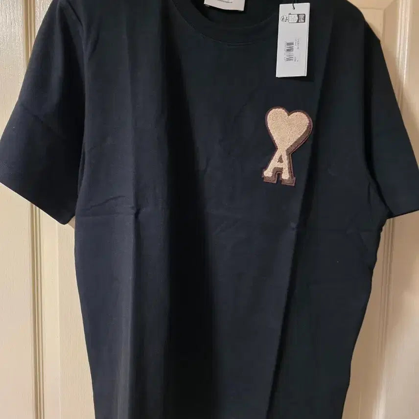 [BUNJANG] AMI Heart Big Logo Short Sleeve T-Shirt Black M / 아미 하트 빅로고 반팔 티셔츠 블랙M
