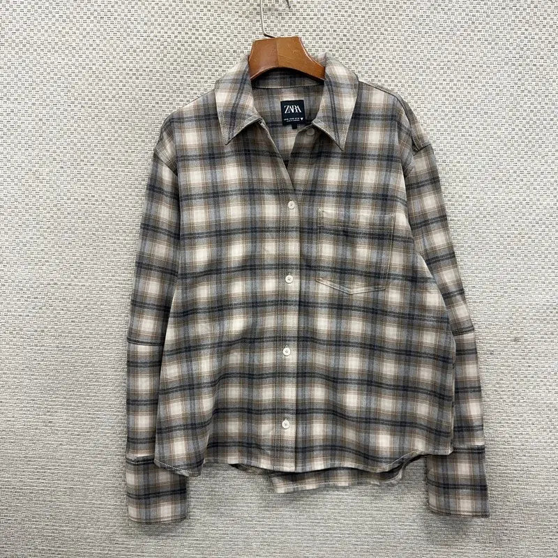 [BUNJANG] Zara Checked Shirt XS / 자라 ZARA 체크 셔츠 XS H00414