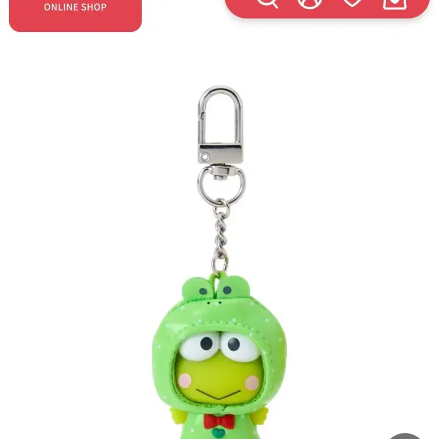 [BUNJANG] Sanrio Chibitomo Raincoat Random Keychain - Keroppi / 산리오 치비토모 우비 랜덤키링 - 케로피