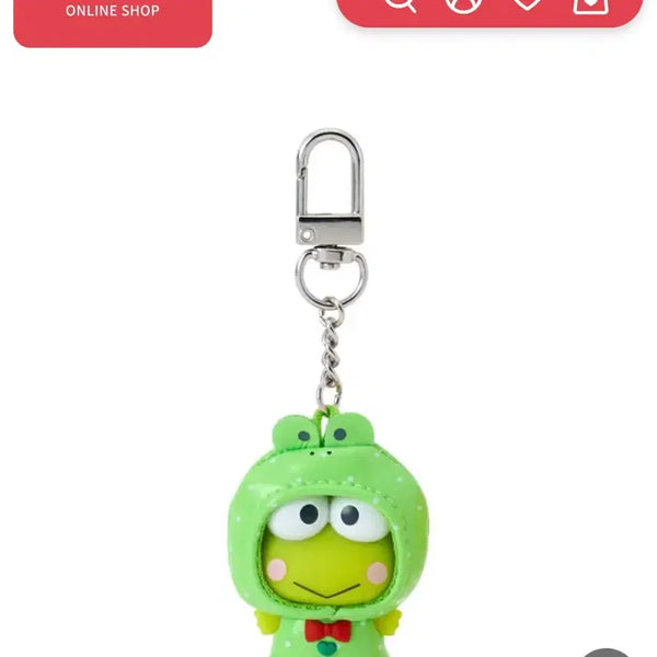 [BUNJANG] Sanrio Chibitomo Raincoat Random Keychain - Keroppi / 산리오 치비토모 우비 랜덤키링 - 케로피