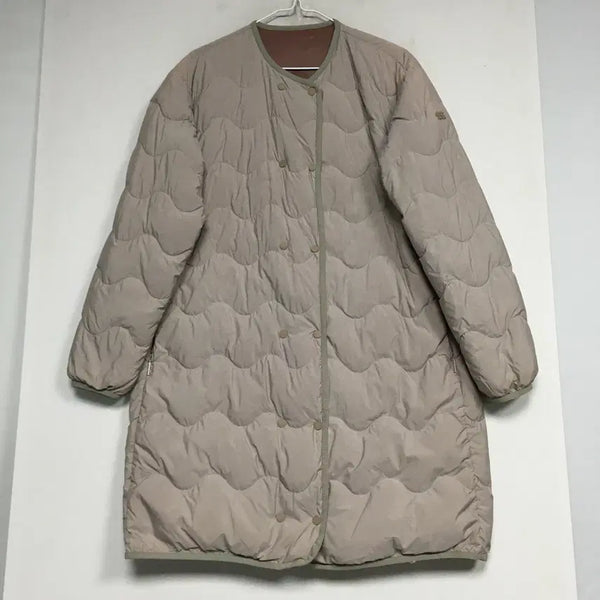 [BUNJANG] KOLON SPORT Women's Goose Down Lightweight Long Padded Jacket (Size 100) / 코오롱스포츠 여성 구스 롱 경량패딩 100