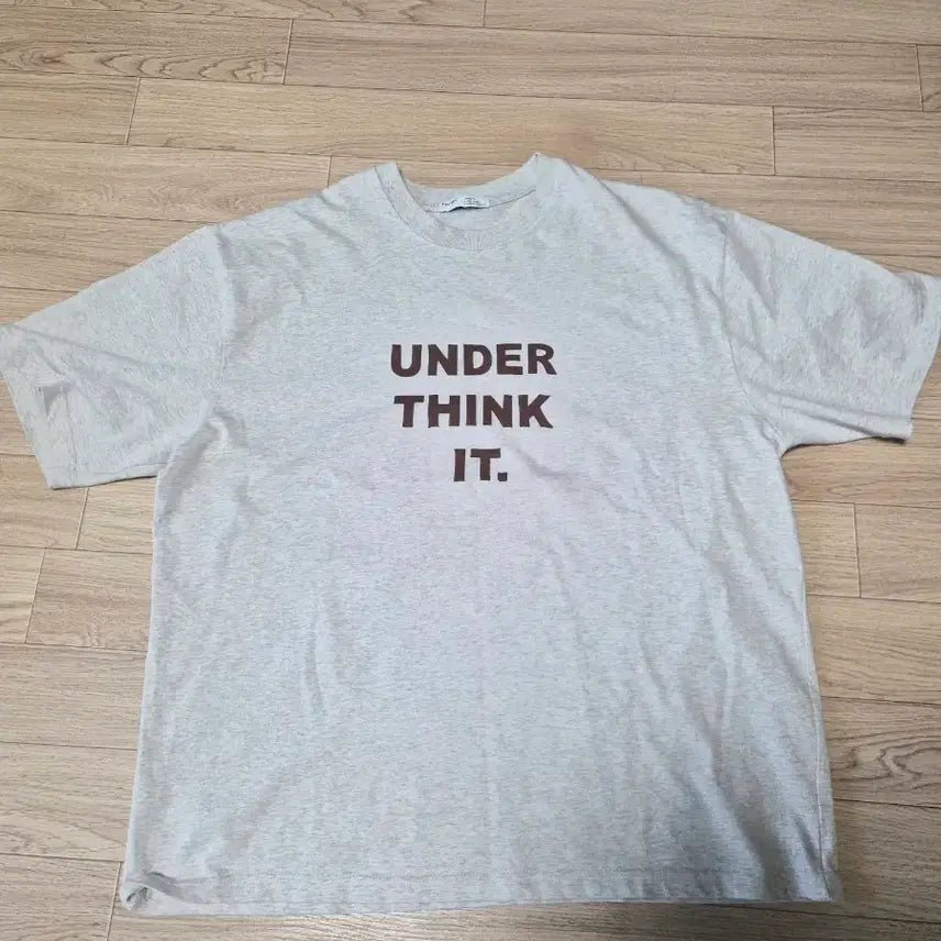 [BUNJANG] Underthings T-Shirt Light Grey / 언더띵잇 반팔 티셔츠 라이트그레이