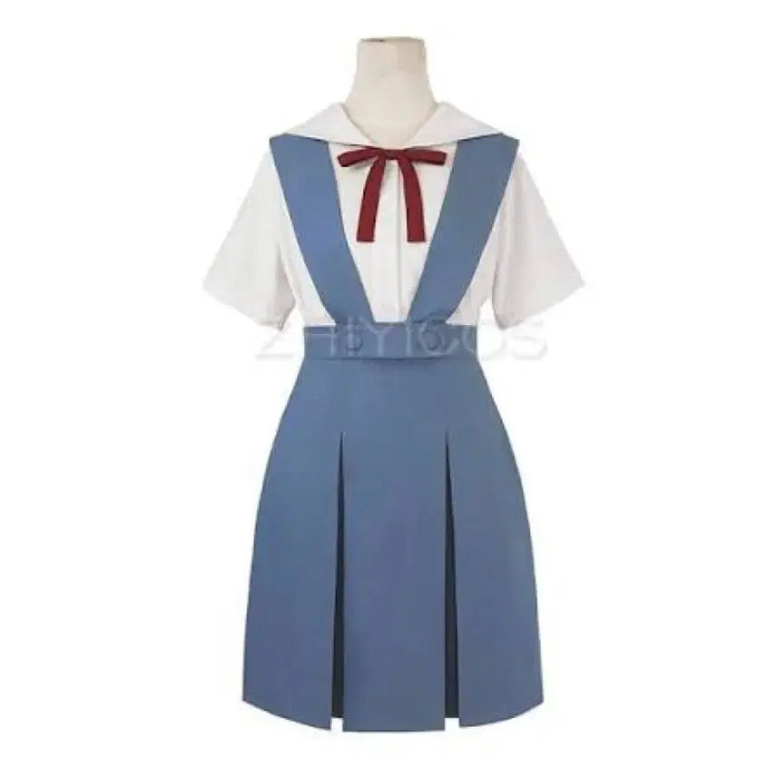 [BUNJANG] Evangelion Asuka and Rei Cosplay Uniform Set / 에반게리온 여자교복 의상 세트