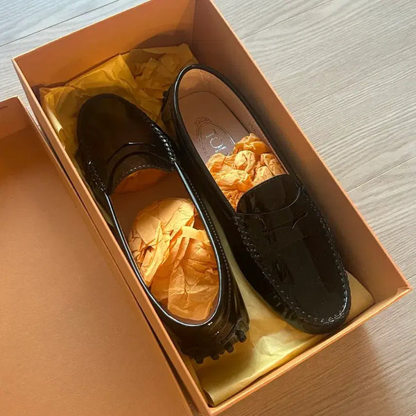 [BUNJANG] Tod's Black Patent Leather Driving Shoes / [정품/새상품]토즈 드라이빙 슈즈 블랙 페이던트