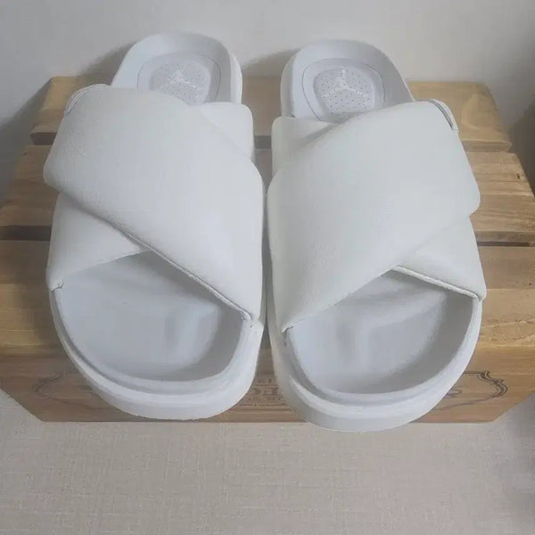 [BUNJANG] Jordan Slide White Slippers - Size 220 / 조던 슬라이드 화이트 슬리퍼 22ㅇ
