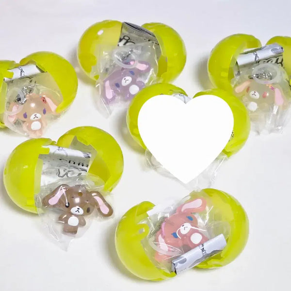 [BUNJANG] Sanrio Sugarbunnies Mejirushi Keyring Set (5 Variants) / 산리오 슈가바니즈 메지루시 키링 5종 풀세트 풀셋 슈가버니즈 반다이 가챠