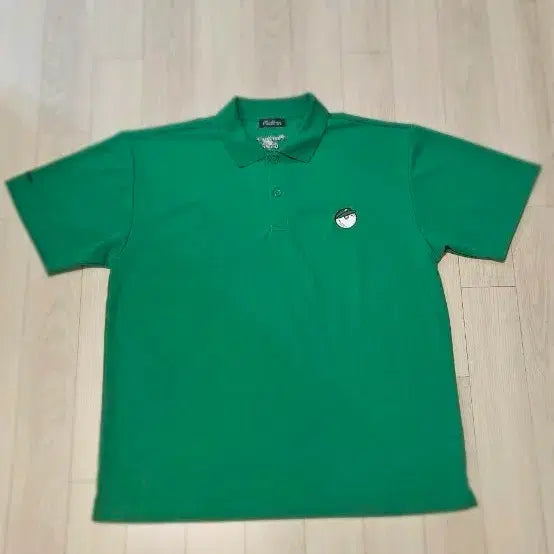 [BUNJANG] Malbon Golf Short Sleeve Polo Shirt Green 110 / 말본 골프웨어 반팔 카라티 그린 110. 가슴단면 59