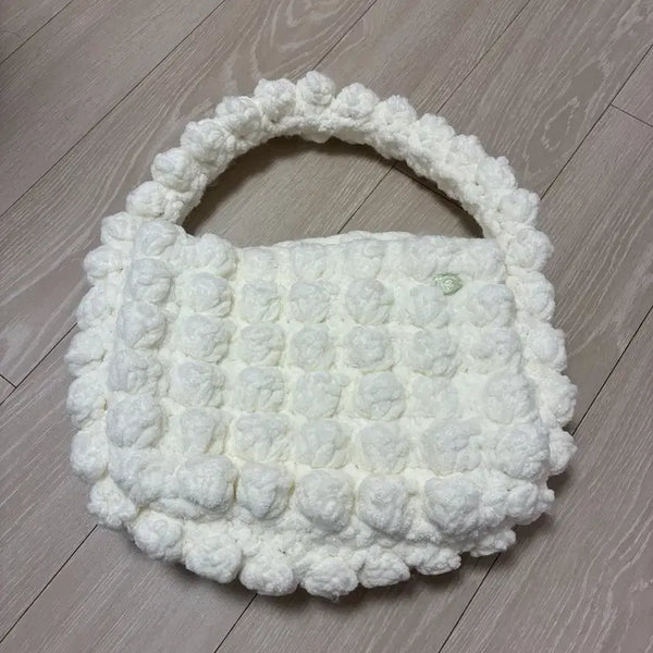 [BUNJANG] Knit Cloud Bag Shoulder Bag Ivory / (새상품) 뜨개질 구름백 숄더백 아이보리