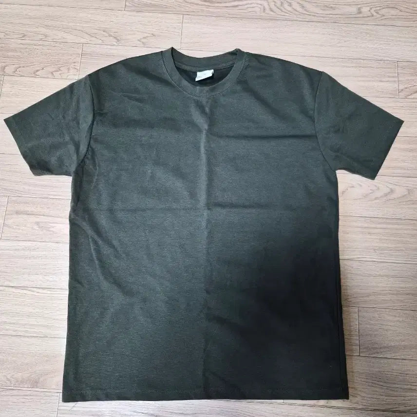 [BUNJANG] Muscle Fit Plain Short Sleeve T-Shirt - Deep Green / 기본 머슬핏 무지 반팔 티셔츠 짙은 녹색