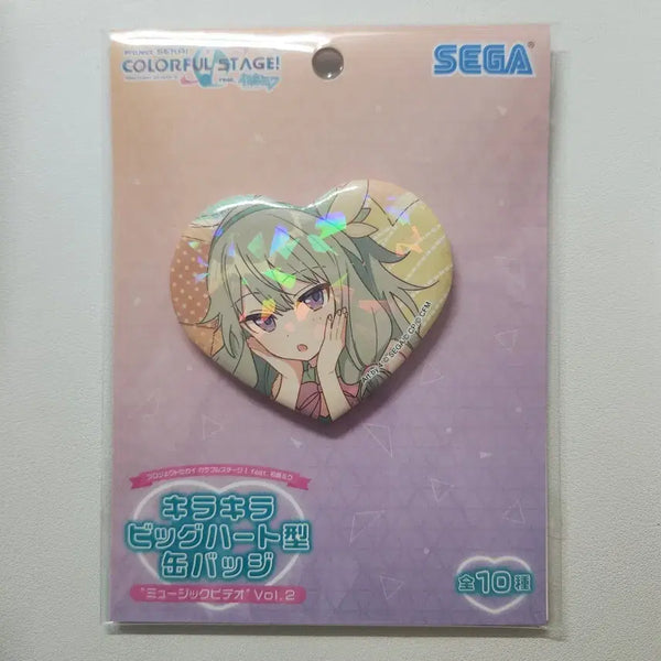 [BUNJANG] Project Sekai Kusanagi Nene Sega Heart Can Badge / 프로젝트 세카이 쿠사나기 네네 세가 하트 캔뱃지