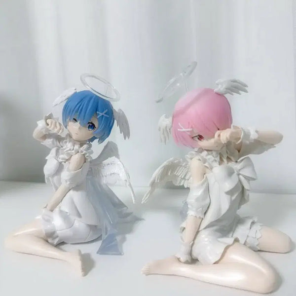 [BUNJANG] Re:Zero Ram & Rem Relax Time Sweet Angel Figure Bundle Set / 렘 람 릴렉스타임 스위트엔젤 피규어 천사 일괄
