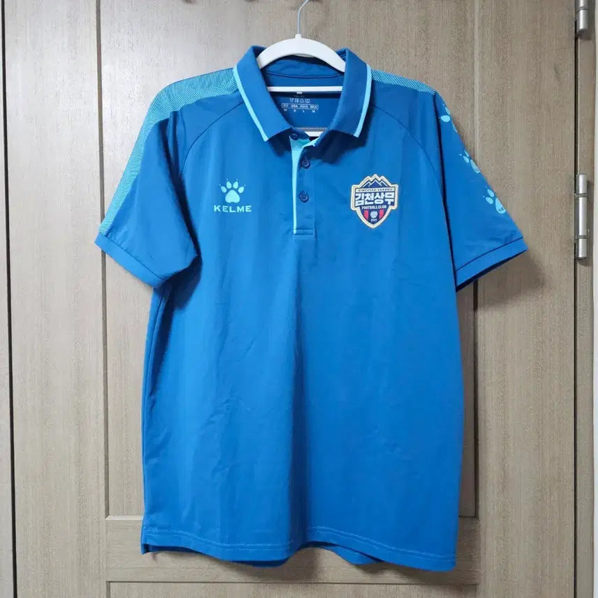 [BUNJANG] Kelme Gimcheon Sangmu Training Polo Shirt / 켈미 김천상무 지급용 트레이닝 카라티 / 김천FC