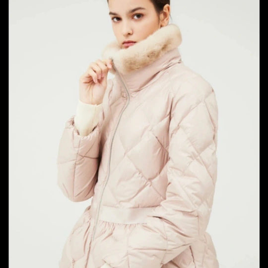 [BUNJANG] Jiyo Mink Goose Down Padded Jacket / JIYO 지요 밍크 구스 패딩