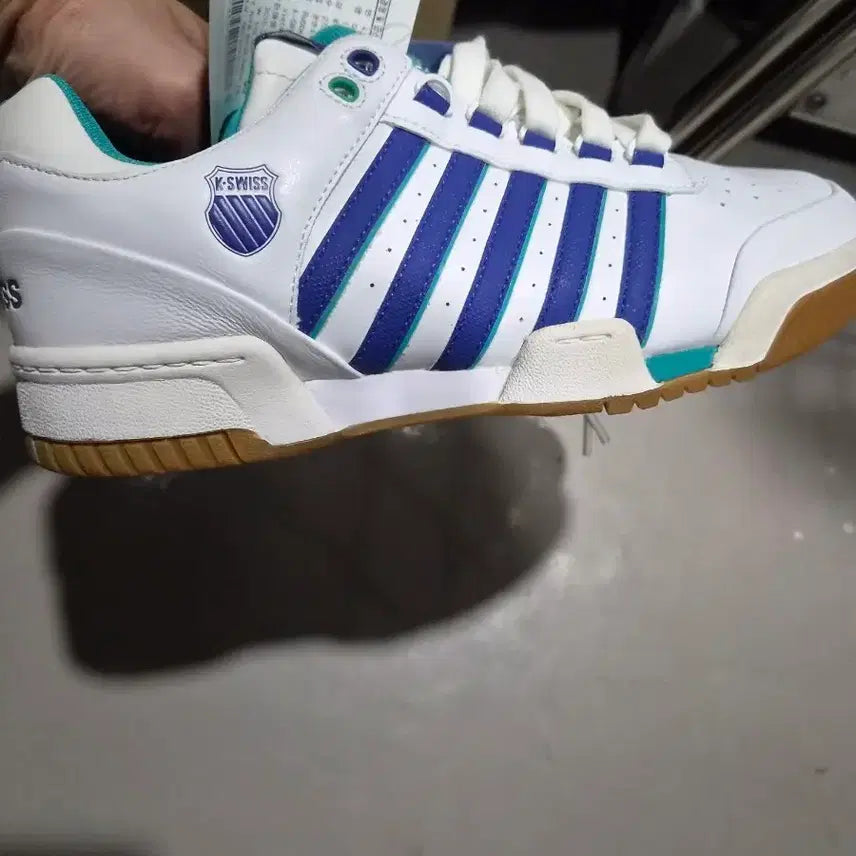 [BUNJANG] K-SWISS Gstaad White Blue Sneakers 270 / K-SWISS 스니커즈 화이트 블루 270(새상품)