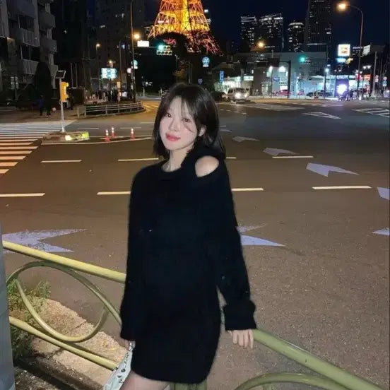 [BUNJANG] Sober Shop Angora Ribbon Dress / 새상품) 소버샵 앙고라 리본 원피스