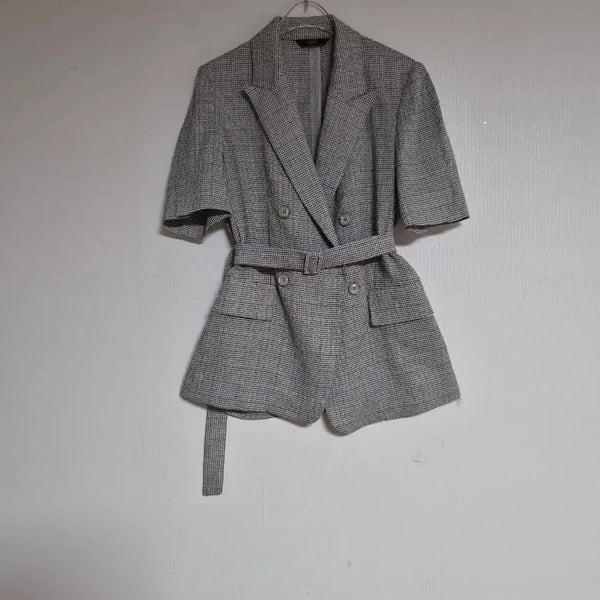 [BUNJANG] ZOOC Belted Double Jacket / ZOOC주크2021린넨스판 벨티드 더블자켓55반~66반 시원