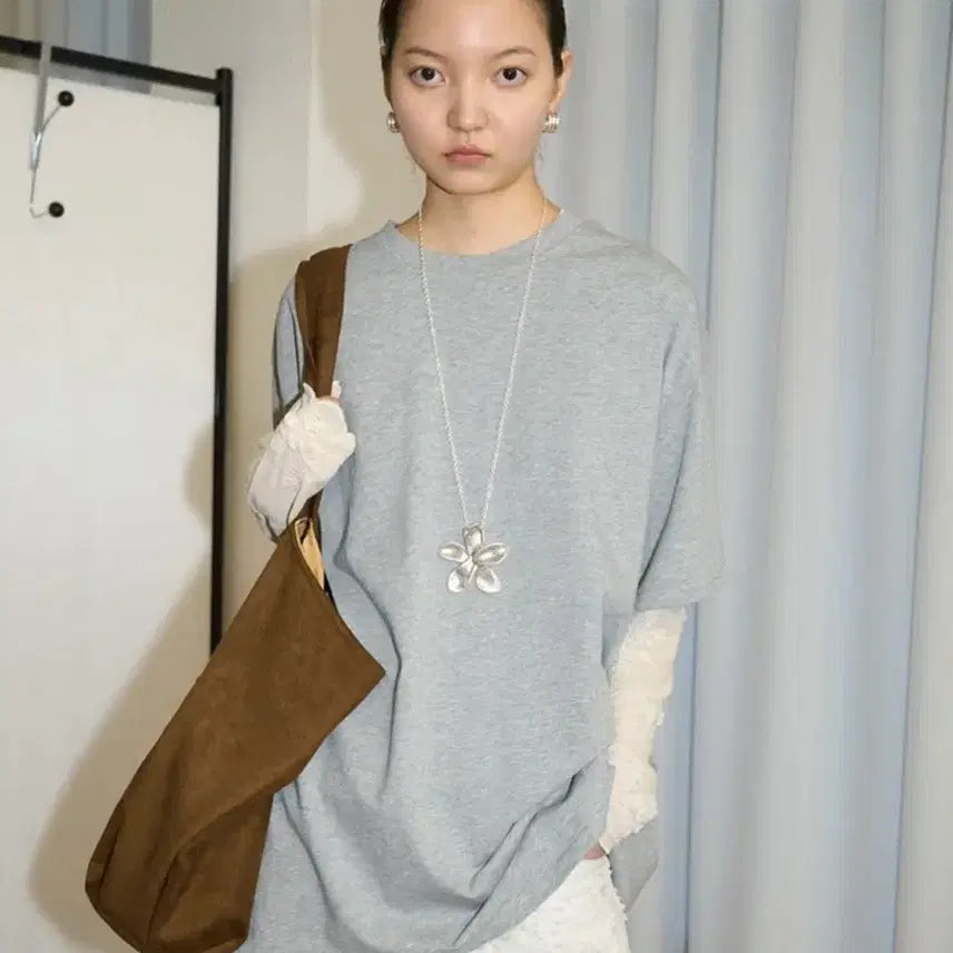 [BUNJANG] Oversized Distressed Short-Sleeve T-Shirt / 오버핏 데미지 반팔 티셔츠