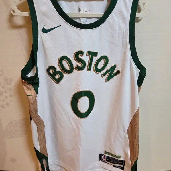 [BUNJANG] Boston Celtics #0 White Green Jersey Size 44 / 보스턴 설틱스 저지