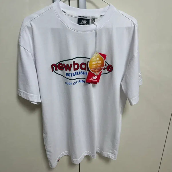 [BUNJANG] New Balance UV-Cut Cooling Short Sleeve T-Shirt White S / 뉴발란스 UV차단 쿨링 반팔티 화이트 90(S)