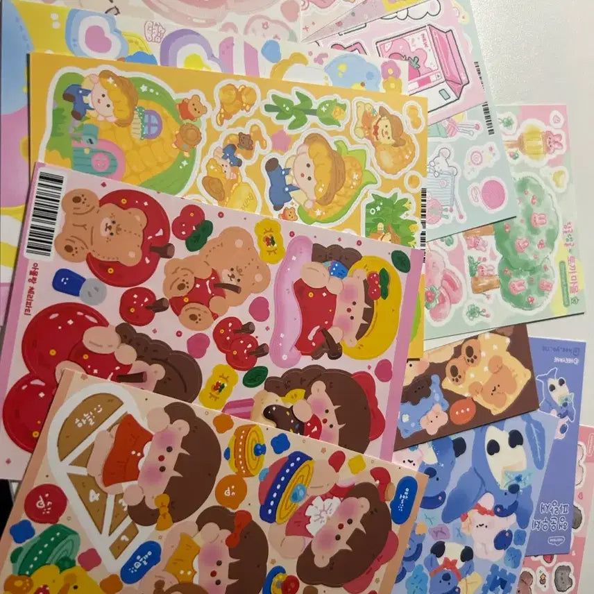 [BUNJANG] Amallang, Jjoramji, Ombebear, Pokpokyi Sticker Pack - Korean Instagram Artist Collection / 다꾸템 다꾸처분 씰스 스티커 다꾸 아말랑 쪼람쥐 오메베어 폭폭이