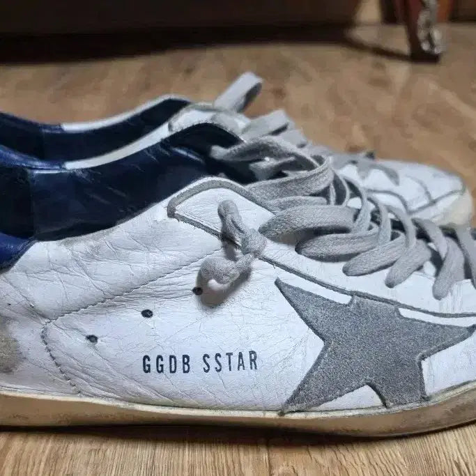 [BUNJANG] Golden Goose Superstar White Blue Sneakers EU39 / 골든구스 슈퍼스타 화이트 블루 스니커즈 사이즈39