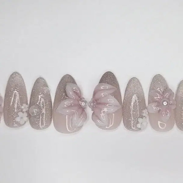 [BUNJANG] Plum Blossom Nail Tips / 매화네일팁