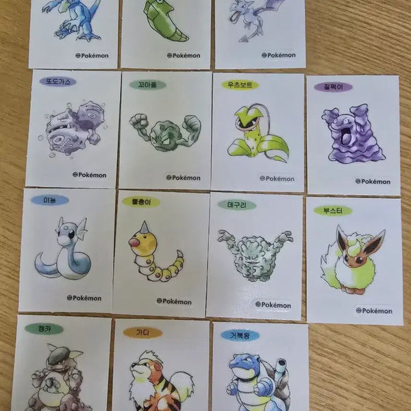 [BUNJANG] Pokemon 30th Anniversary Stickers Bundle Set / 포켓몬스터 30주년 띠부씰(일괄)