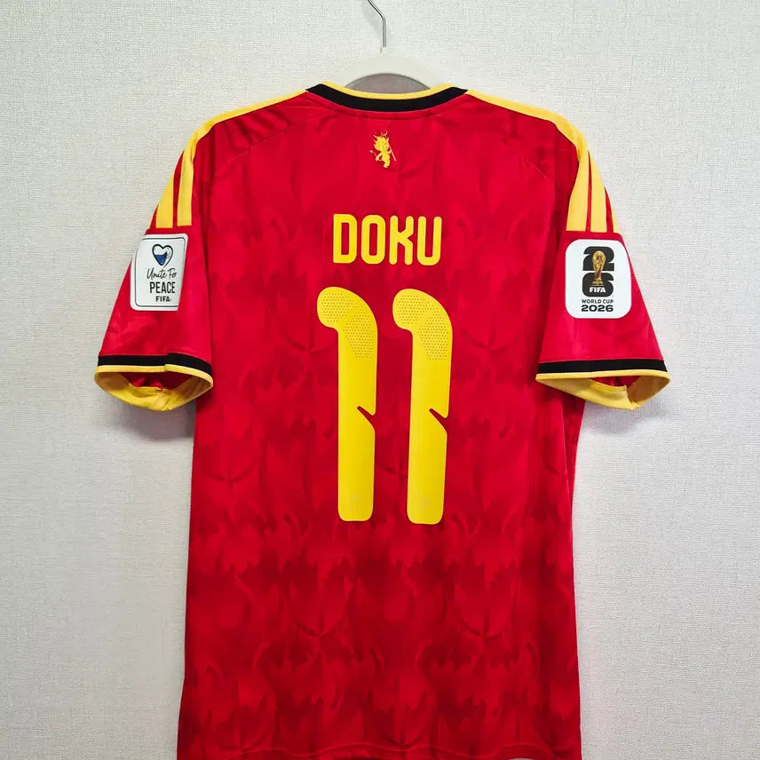 [BUNJANG] Belgium National Football Team 2024 Home Kit #11 Doku Authentic Jersey / (새상품) 26-28 벨기에 홈 No.11 도쿠 정품 유니폼