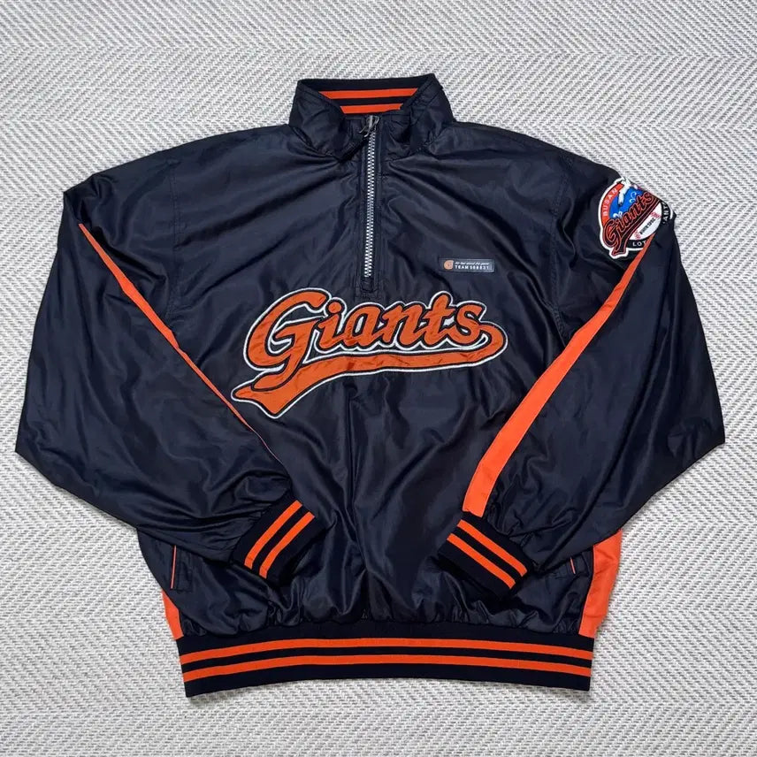 [BUNJANG] Lotte Giants Half-Zip Anorak Jacket / (L-100) 롯데 자이언츠 반집업 아노락 자켓