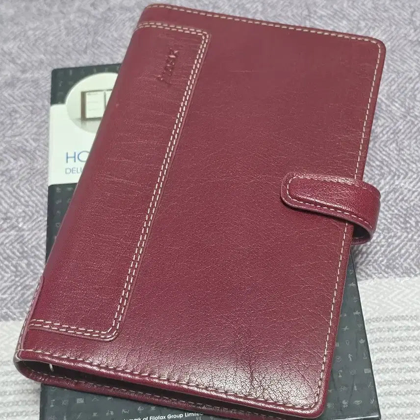 [BUNJANG] Filofax Holborn Compact 6-Ring Binder (A6, Wine Burgundy) / 빈티지 파일로팩스 홀본 컴팩트 와인 버건디 a6 6공 바인더 다이어리 바이블 퍼스널 로로마 애쉬포드