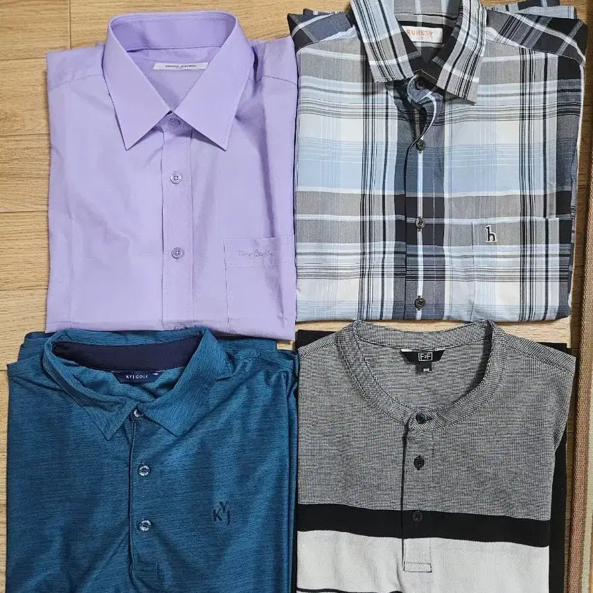 [BUNJANG] Maker Men's Shirts/Polo Shirts Bundle Set (4 Items) / 메이커  남자 셔츠/폴로티 4종 일괄