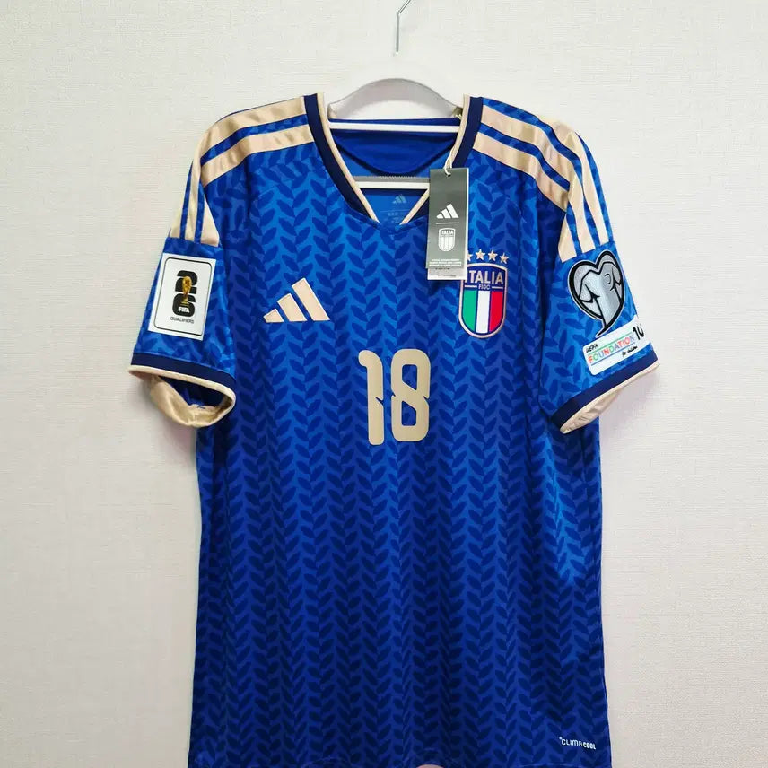[BUNJANG] Italy Home No.18 Barella Authentic Jersey 26-28 / (새상품) 26-28 이탈리아 홈 No.18 바렐라 정품 유니폼