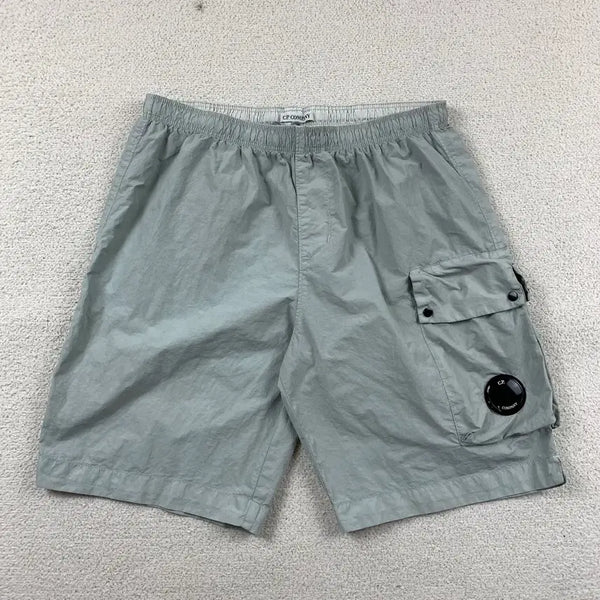 [BUNJANG] C.P. Company Lens Logo Chrome Beach Shorts / CP컴퍼니 렌즈 와펜 크롬 비치 쇼츠