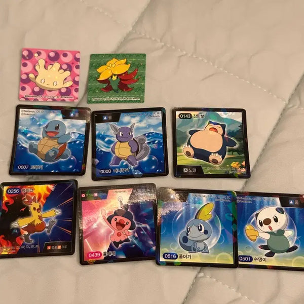 [BUNJANG] Pokemon Snacks Ice Cream Stickers Bundle Set / 포켓몬스터 스낵 아이스크림 스티커 일괄판매