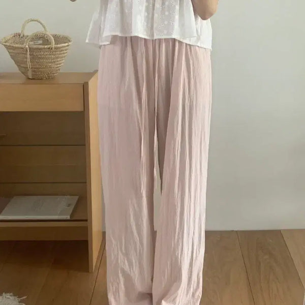 [BUNJANG] Sumeum Slub Pants (Pink, Regular Length) / (새상품)수름 바스락 팬츠(핑크, 기본기장)